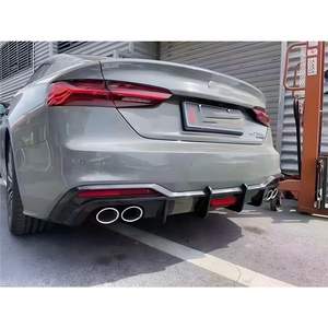 Diffuseur arrière en fibre de carbone pour <span class=keywords><strong>Audi</strong></span> A5 S5 B9.5 2020 2021 2022 2023 2024, séparateurs de pare-chocs arrière, lèvre arrière, kit carrosserie - Product Image 5
