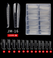 120 pièces/boîte ongles double forme 12 tailles Extension rapide ongles constructeur double formes Poly Gel moule ongles constructeur double pointes