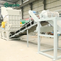 Komplette Abfallmetall-Recyclinganlage Automatische Sortiermaschine mit Hammermühle-Schredder für Stahlschrott Aluminium Kupfer