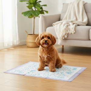 Película Base Impresa en Morado, Almohadillas de Alta Calidad para Perros y Gatos, Almohadillas Desechables para Orina, Secado Rápido, Personalización de Fábrica - Product Image 1