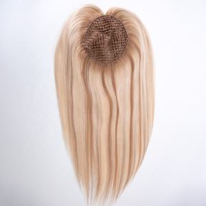 Micro line toppers cabello humano virgen fishnet integración pelo toppers Premium Remy cabello humano Topper - Product Image 4