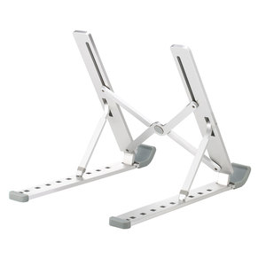 Support de moniteur de jeu métallique en aluminium argenté Sibolan Support universel pour tablette PC avec coussin de refroidissement certifié ROHS - Product Image 3