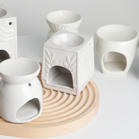 Décoration élégante, cadeau, diffuseur de parfum, chauffe-cire en céramique pour bougies chauffe-plat, brûleur d'huiles essentielles parfumées