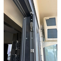 Porte de magasin en aluminium à double vitrage isolant, écoénergétique, certifiée CE
