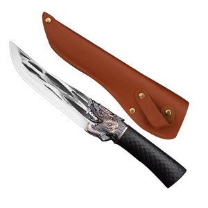 Hand-forged <b>boning</b> <b>knife</b> with a swivel <b>handle</b>, a sharp cutting <b>knife</b> for slaughtering pigs and skinning vegetables. - Product Image 5