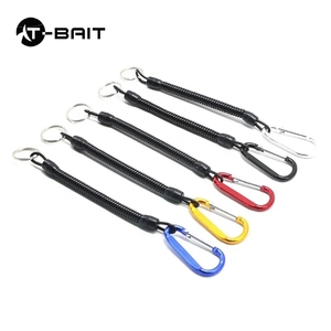 Corde à ressort boucle magnétique lanière <span class=keywords><strong>de</strong></span> pêche <span class=keywords><strong>fil</strong></span> d'acier enroulé Kayak outil rétractable engins <span class=keywords><strong>de</strong></span> pêche lanière accessoires d'attache - Product Image 3