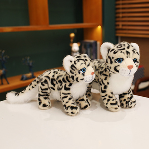 Animal de peluche-Compañero reconfortante-Juguete de peluche de animal ultra suave Animales de la jungla-Guepardo de leopardo de pie realista de 20cm - Product Image 3