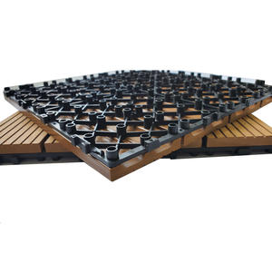 Dalles de terrasse en composite WPC modernes, imperméables, brossées, décoratives, pour extérieur, 30x30cm, à emboîtement - Product Image 6