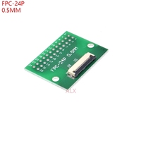 Cable FPC FFC de 6, 8, 10, 12, 14, 20, 30, 40, 50 Pines, Conector de Paso de 0.5 mm, Adaptador SMT a Paso de 2.54 mm (1.0 Pulgada), Orificio Pasante DIP para PCB