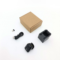 Escáner de Códigos QR Portátil JR HC-Z38W con Bluetooth, Base de Carga, Mini Lector de Códigos de Barras de Bolsillo con Anillo, Interfaz USB