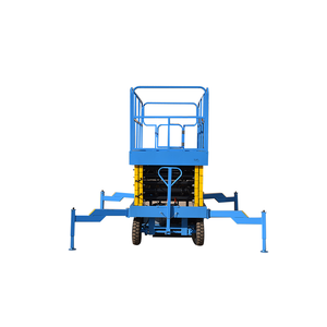 ลิฟต์ยกกรรไกรไฟฟ้าเคลื่อนที่แพลตฟอร์มการทำงานทางอากาศลิฟต์ไฮดรอลิกสูง - Product Image 3