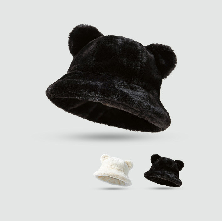 Women Winter Bucket Hat Colorful Rabbit