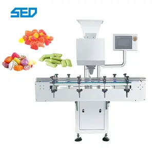 Envio Rapidamente Baixo Custo De Manutenção Automático 8 Canais Cápsula Comprimido Gummy Bear Soft Candy Counting Machine