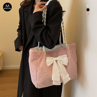 Sac fourre-tout tendance en peluche grande capacité pour femme – Fournisseur en gros