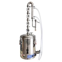 Tour de distillation domestique colonne distillateur 4 couches acier inoxydable noyau de cuivre colonne de reflux équipement de brassage torréfacteur de vin