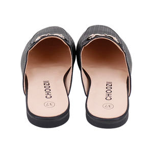 Summer <strong>Slipper</strong> Loafers for Women Luxury Basketweave Cow Leather <strong>Ladies</strong> Half Loafer Shoe Classic <strong>Moccasin</strong> Women's <strong>Slippers</strong> - Product Image 4