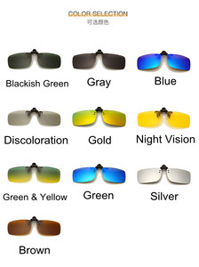 Polarized Clip on Eyewear <strong>Fashion</strong> Vintage Outdoor Cycling Night Vision <strong>Glasses</strong> Mens Clip Sunglasses - Product Image 2