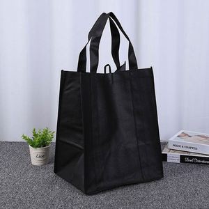 Convenient Custom Logo Non-Woven Whole Red Wine Box Shopping Bag Reusable and Firm Thickened for Outdoor Picnics - Product Image 6