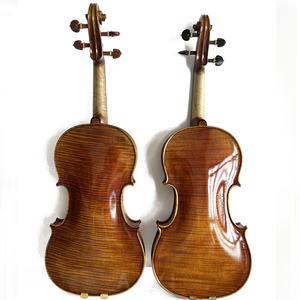 Professional Handmade Oil-Based Paints 4/4 <strong>Violin</strong> Kit <strong>Strings</strong> Manufactured with Ebony and Wood Bows Maple Basswood Back/Side - Product Image 5