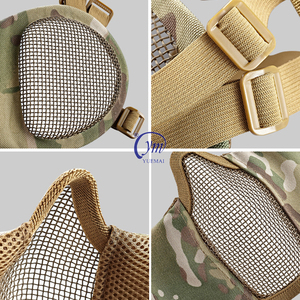 YUEMAI - Máscara Táctica <span class=keywords><strong>de</strong></span> Media Cara con Protección para los Oídos, Equipo <span class=keywords><strong>de</strong></span> Protección para Juegos <span class=keywords><strong>de</strong></span> <span class=keywords><strong>Supervivencia</strong></span> CS, Venta al por Mayor - Product Image 4