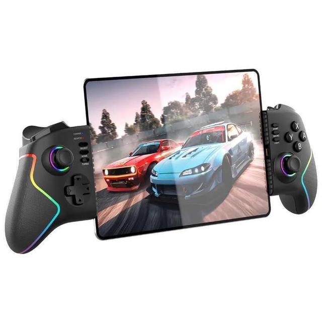 Game Console Stretching Controller for IPhone/Android/Tablet/PC/P4/P3/Switch Colorful RGB Wireless Telescopic Gaming Controller