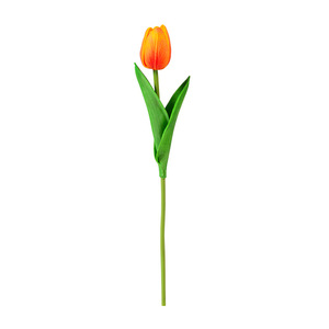 Mini-tulipe artificielle en PU, dégradé de couleurs, décoration d'intérieur, style moderne, faite à la main pour la fête des Mères - Product Image 5
