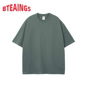 Camiseta de algodón transpirable y anti-ultravioleta para hombre, estilo streetwear, color tierra, manga corta, lisa, 275g, nueva colección 2026 EXISTANCE - Product Image 4