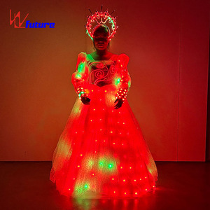 ชุดราตรียาวเรืองแสง LED สำหรับการแสดงชุดบอลรูม - Product Image 4