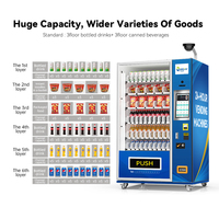 Distributeur automatique de boissons froides ZhiGou 15,6 pouces en acier inoxydable, paiement par carte de crédit et pièces, gestion à distance en ligne