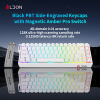 Clavier de jeu filaire USB Type-C LDON Mide68 RGB avec interrupteurs à commutation à chaud 8000Hz 68 touches en alliage d'aluminium programmable pour PC de bureau