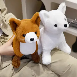 Jouet en peluche personnalisé simulation de renard conception mignonne poupée en peluche cadeau