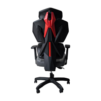 Chaise de gaming ergonomique haut de gamme avec dossier en maille, soutien lombaire réglable, accoudoirs réglables, idéale pour le bureau à domicile et les longues sessions assises