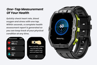 Reloj Inteligente C32Pro con GPS, Pantalla TFT de 2.02 Pulgadas, Llamadas Bluetooth, Resistente al Agua 2ATM, para Hombre, Android IOS, Monitor de Actividad Física, Monitor Deportivo