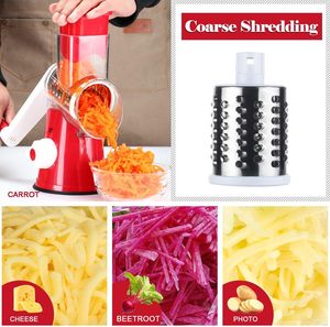 เครื่องหั่นผักผลไม้ 3 in 1 แบบหมุนมือ พร้อมที่ขูดชีสและเครื่องบดอาหาร - Product Image 2