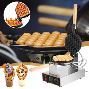 Machine à gaufres bulles en acier inoxydable, machine à gaufres bulles électrique en acier inoxydable avec revêtement antiadhésif - Product Image 1