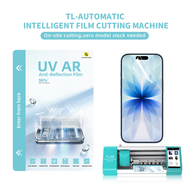 Custom Your Brand LOGO Phone HD Translucent Fully Cover Anti-Fingerprint Screen Protector Anti-Reflection UV Glass Hydrogel Film