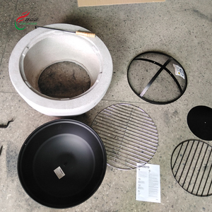 Outdoor Round <strong>Fire</strong> Pit Garden Wood Burning Firepits Ceramics <strong>Table</strong> <strong>Top</strong> <strong>Fire</strong> Pit <strong>Bowl</strong> - Product Image 3