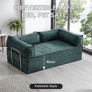<span class=keywords><strong>Canapé</strong></span>-lit modulaire <span class=keywords><strong>convertible</strong></span>, emballage en rouleau, moderne, deux places, tissu en velours côtelé, structure en acier inoxydable, plusieurs tailles - Product Image 1