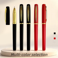Stylo Roller à Pointe Bille 1,0 mm, Clip Doré Mat, Encre Gel PNA02, Écriture Fluide, Stylo de Bureau, Signature, Logo Personnalisé, Stylo d'Affaires
