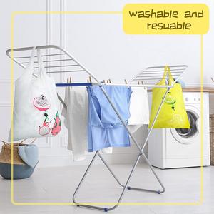 Bolsa de supermercado plegable de poliéster ecológica de fábrica de Vietnam, bolsas de compras plegables reutilizables con logotipo personalizado con patrón de dibujos animados - Product Image 6