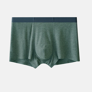 Culotte <span class=keywords><strong>thermique</strong></span> en spandex antibactérien à taille moyenne pour hommes avec sous-vêtement en tissu respirant tricoté pour hommes - Product Image 4