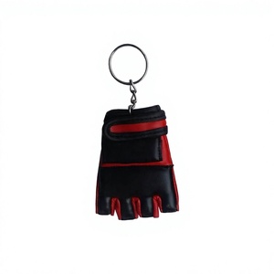Llavero de Guante de MMA Rojo de PU con Cierre Elástico, Equipo de Protección Unisex para Boxeo, Color Sólido, No Tóxico - Product Image 4