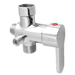 Pistolet <span class=keywords><strong>de</strong></span> pulvérisation pour bidet <span class=keywords><strong>de</strong></span> style américain moderne et minimaliste, avec inverseur d'<span class=keywords><strong>eau</strong></span> chaude et froide 7/8 pouces, capuchon hexagonal en cuivre électroplaqué pour toilettes - Product Image 4