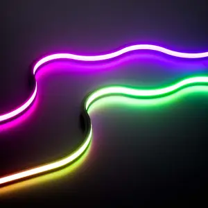 Mükemmel rüya renk led neon şerit ışık ip65 15w dc24v lamba esnek led şerit su geçirmez açık alan aydınlatması flex 24v led neon