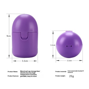 Esterilizador de Discos Menstruales Reutilizables Ecológicos con Logotipo Personalizado al por Mayor, Kit Portátil de Plástico, Caja de Desinfección y Almacenamiento - Product Image 3