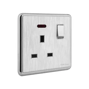 Akko star hot sale goods 86mm*86mm copper 13A extension socket wall socket switches and socket