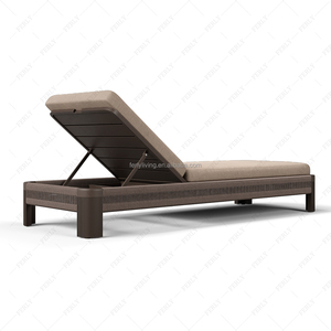 Chaise longue <span class=keywords><strong>de</strong></span> <span class=keywords><strong>jardin</strong></span> FERLY élégante <span class=keywords><strong>en</strong></span> <span class=keywords><strong>aluminium</strong></span>, confortable, douce, <span class=keywords><strong>pliable</strong></span>, pour <span class=keywords><strong>jardin</strong></span>, pelouse, parc, plage, piscine - Product Image 5