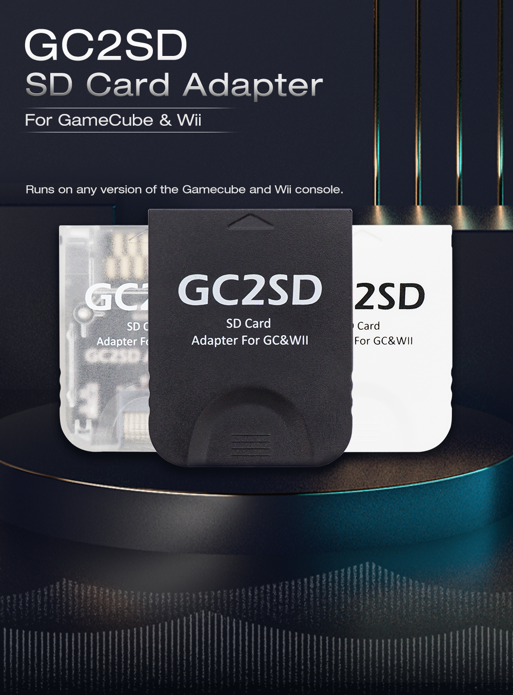 ニンテンドーゲームキューブWiiコンソールNGC用GC2SDマイクロSD