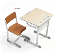 Bureau d'étude classique réglable et abordable pour étudiants, mobilier scolaire, vente chaude, directement des fabricants