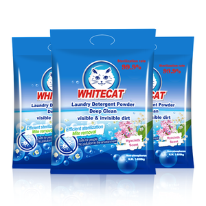 White cat Tiefen reinigung Waschpulver Heiß verkaufendes Antifouling-Waschpulver - Product Image 2
